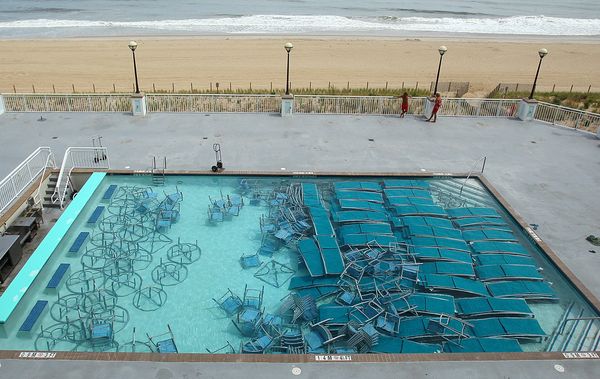 pool after hurricane irene