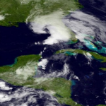 tropical storm andrea satellite