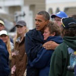 President Barack Obama and Governor Chris Christie during the aftermath of Hurricane Sandy