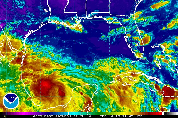 hurricane ingrid, east mexico coast
